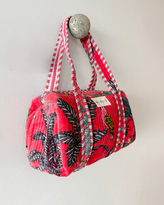 Bolso de Maquillaje Selva Fucsia Velvet | Mindú