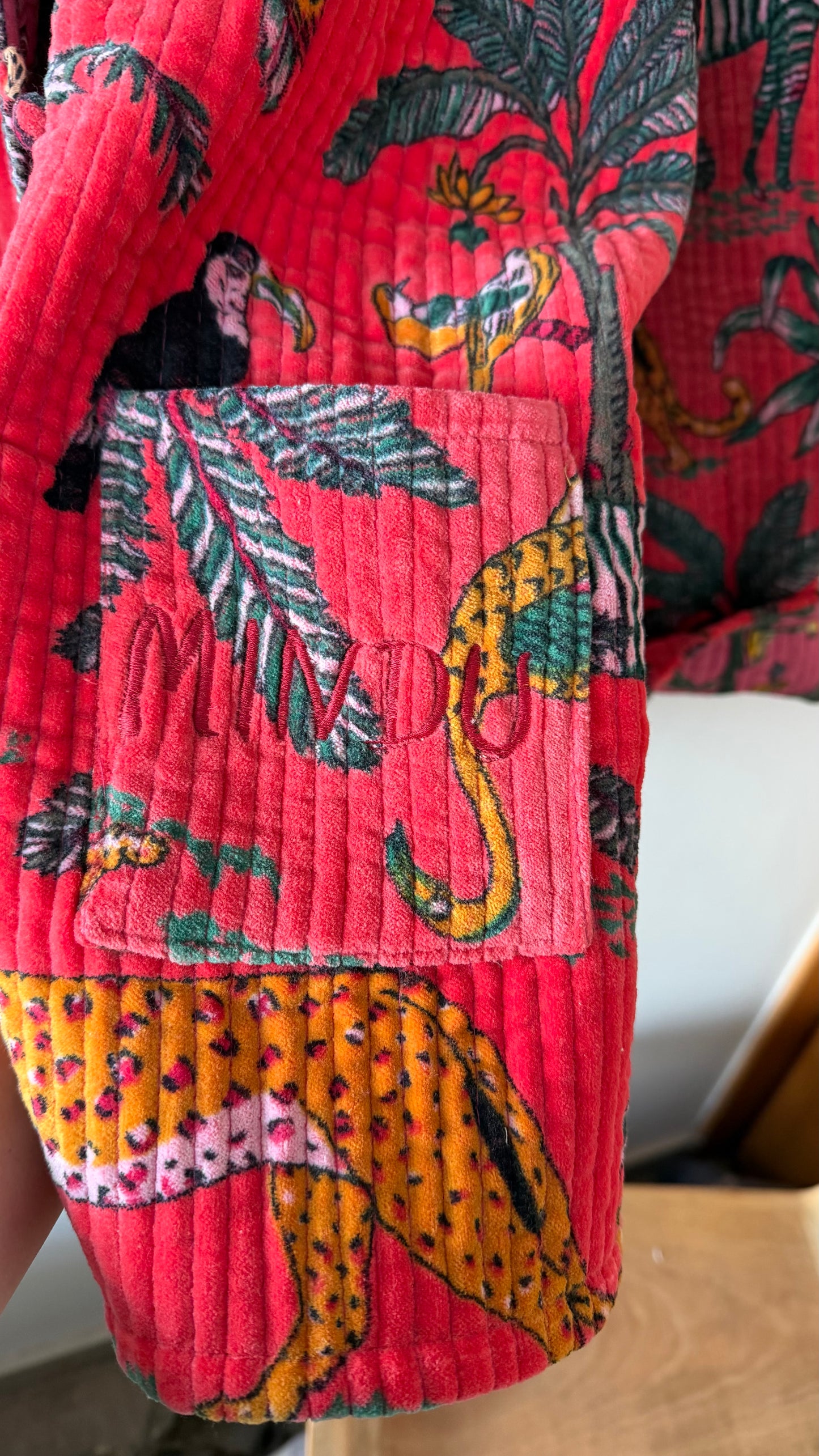 Chaqueta Selva Fucsia/Rosa Reversible | Velvet Mindú