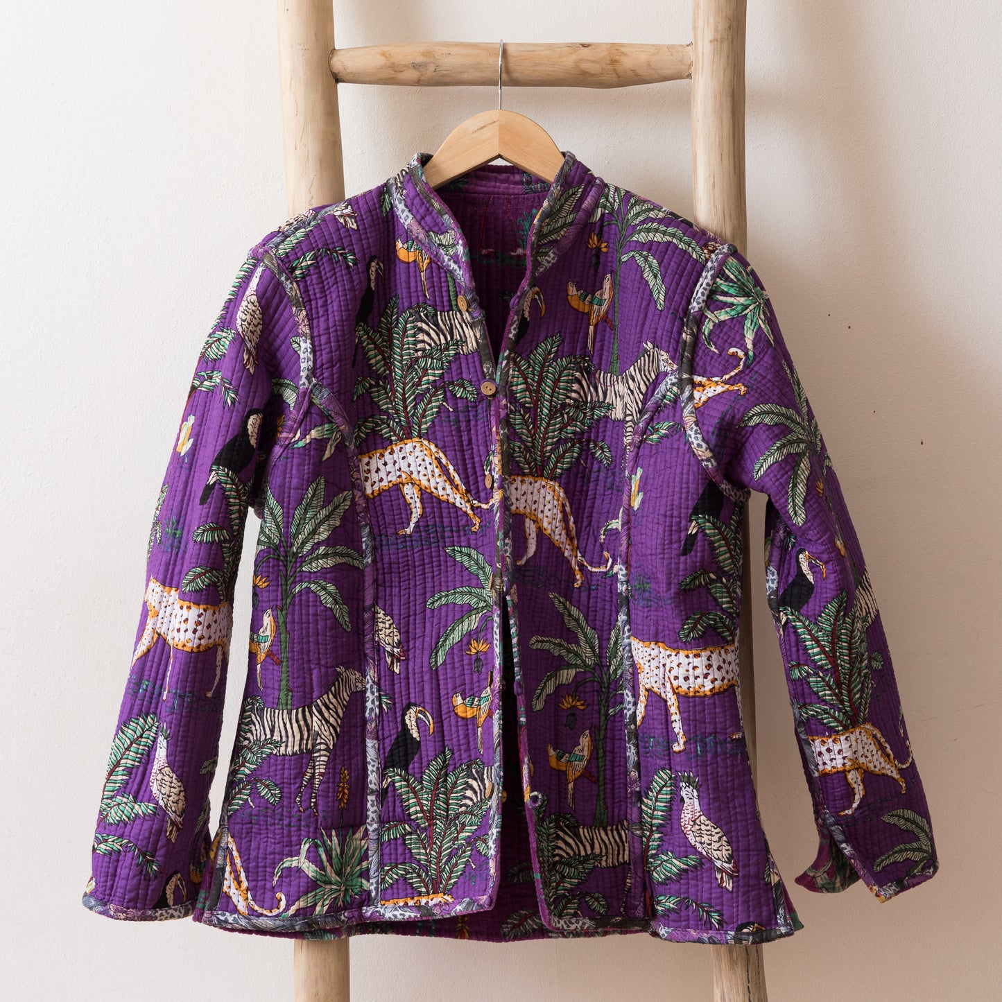 CHAQUETA SELVA MORADA VELVET REVERSIBLE