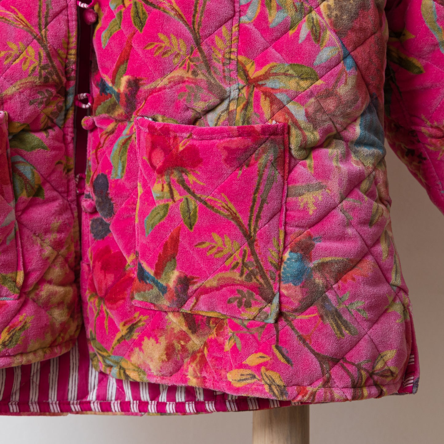 CHAQUETA MALAWI FUCSIA VELVET