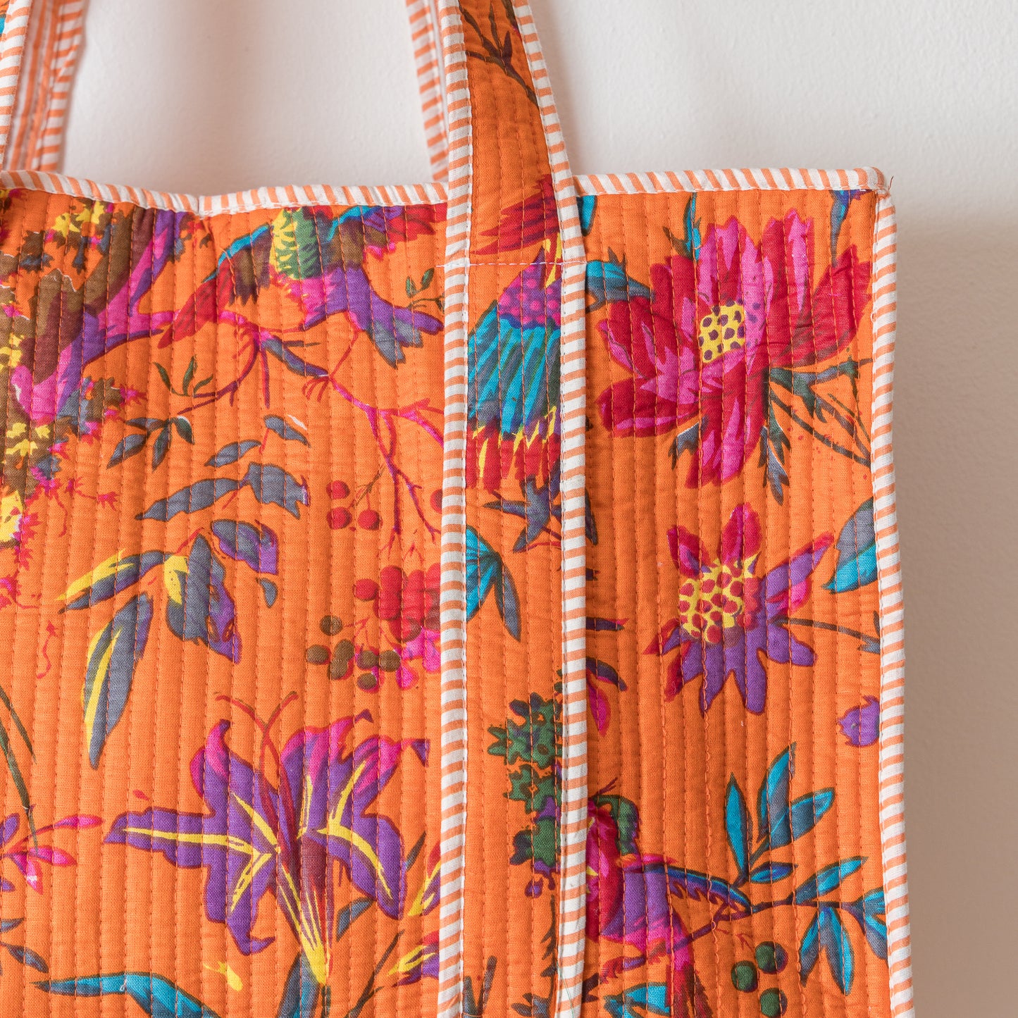 Tote Etiopía – Bolso Estampado de Algodón Orgánico con Cierre Hecho a Mano