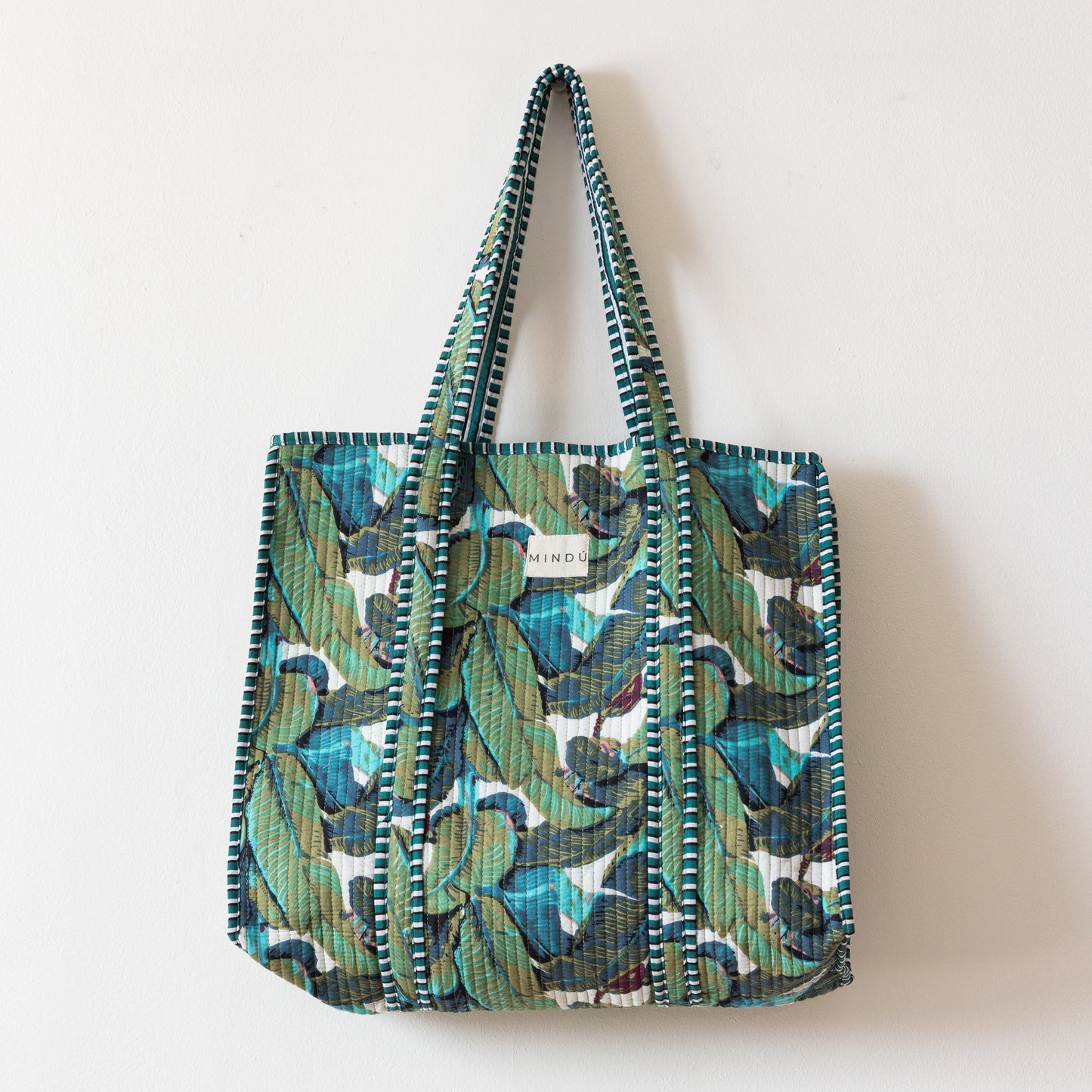 Tote Bag Chenai Reversible de Algodón Orgánico – Estilo Artesanal desde India