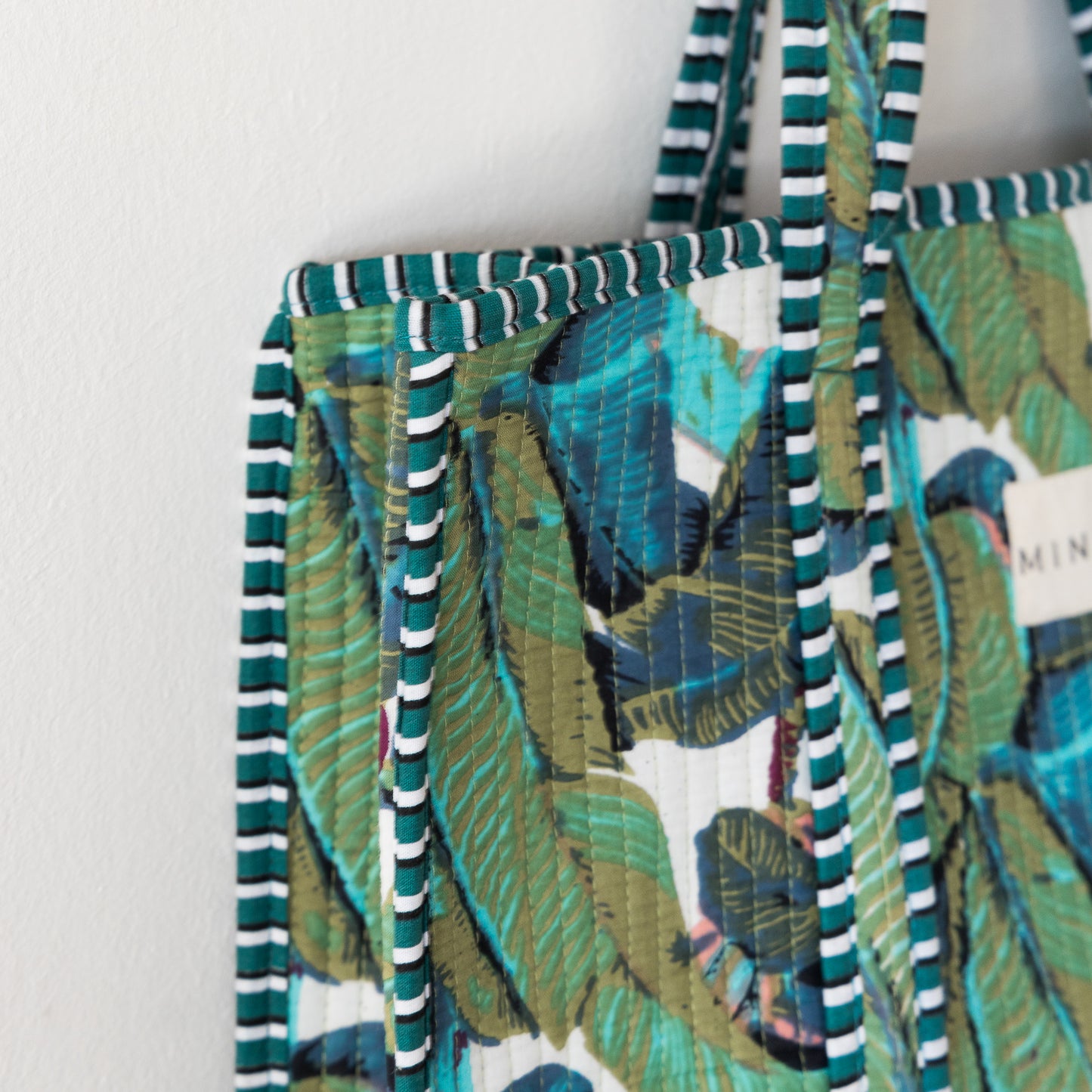 Tote Bag Chenai Reversible de Algodón Orgánico – Estilo Artesanal desde India