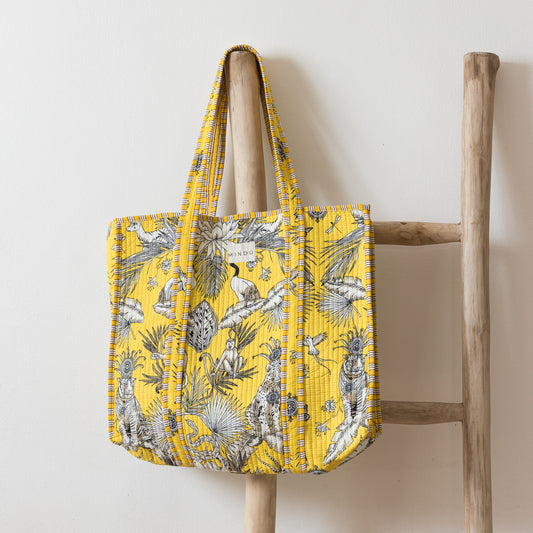 New Mumbai Tote Bag con Cierre | Algodón Orgánico Mindú