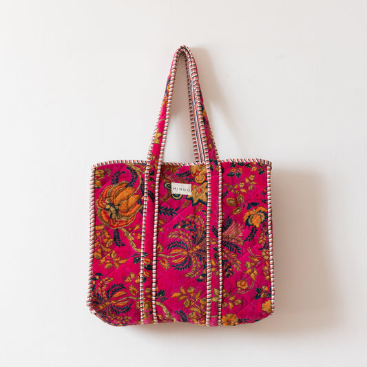 Tote Mysore Velvet — Reversible, Hecho en India con Algodón Orgánico