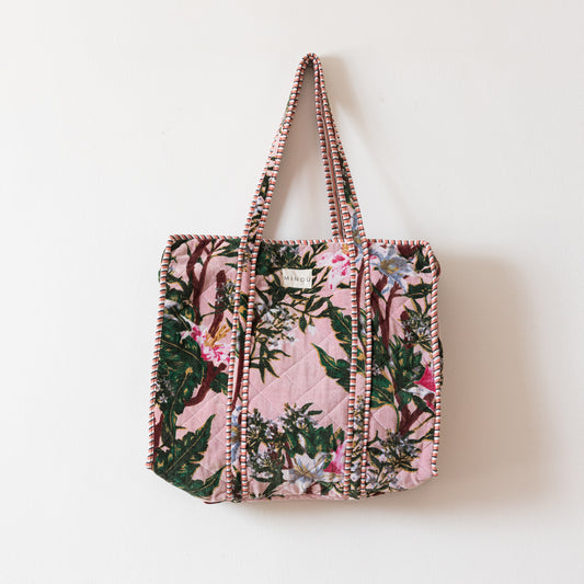 Tote Odisha Velvet con Cierre – Algodón Orgánico Hecho en India