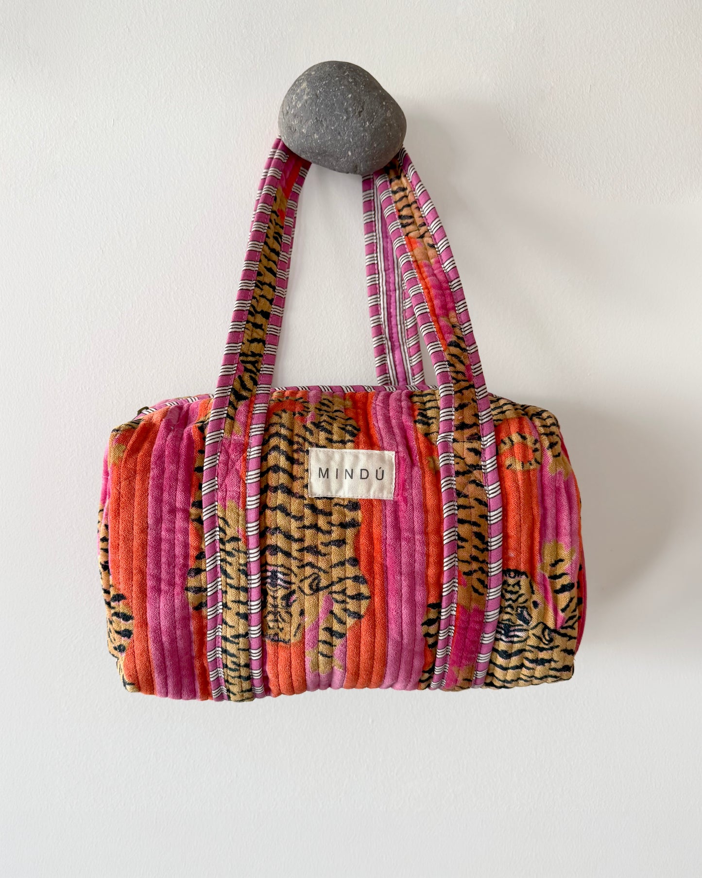 Bolso de Maquillaje Tigre Fucsia/Rojo Velvet | Mindú