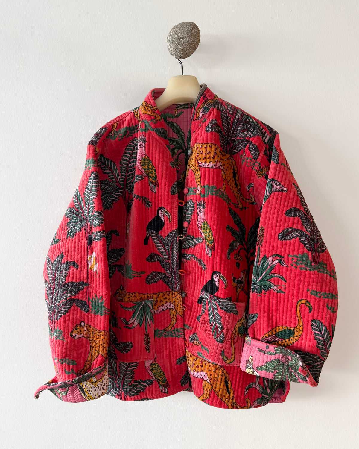 Chaqueta Selva Fucsia/Rosa Reversible | Velvet Mindú