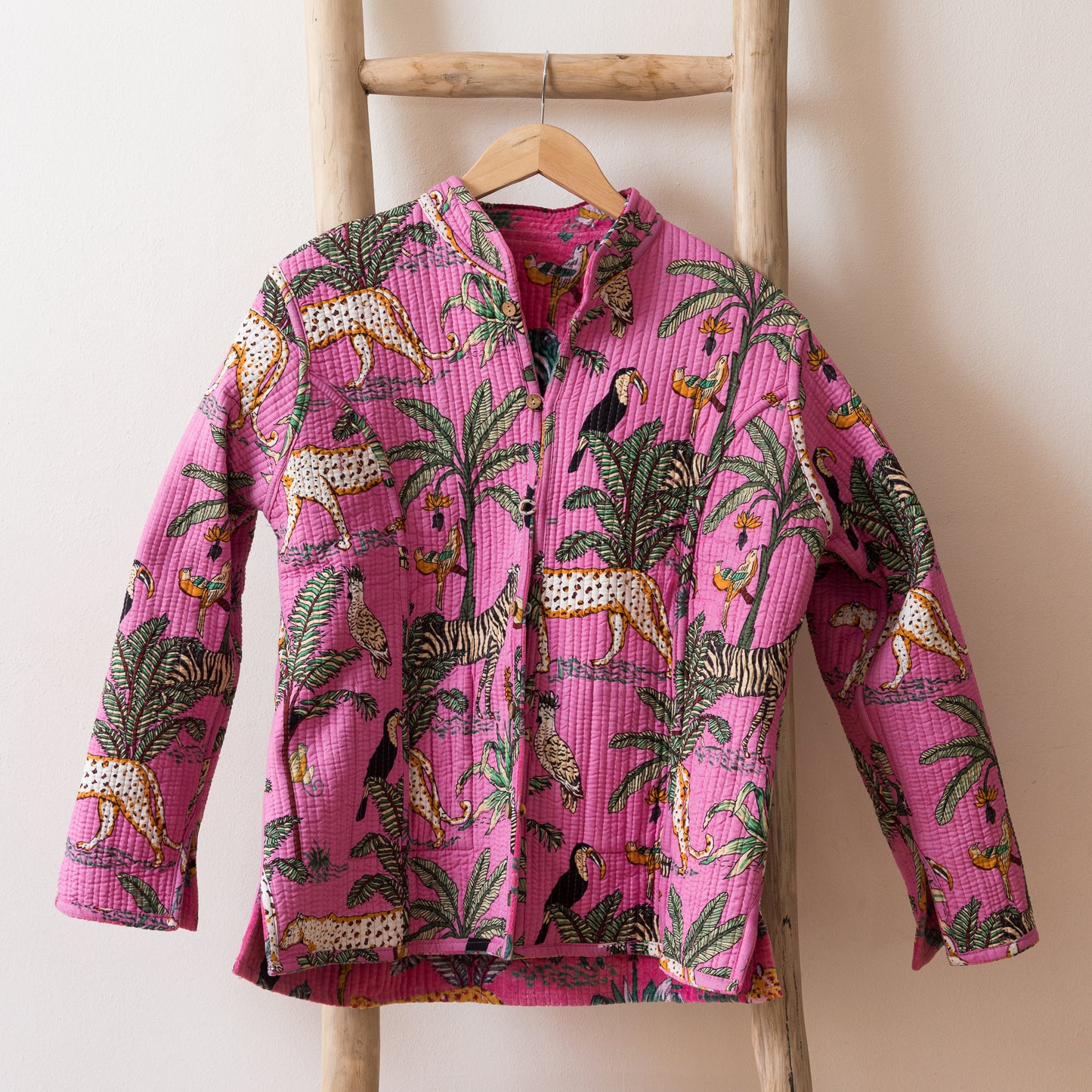 CHAQUETA SELVA FUCSIA VELVET REVERSIBLE