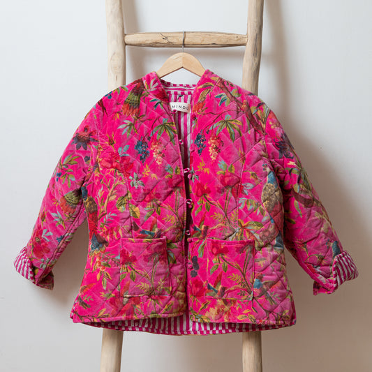CHAQUETA MALAWI FUCSIA VELVET