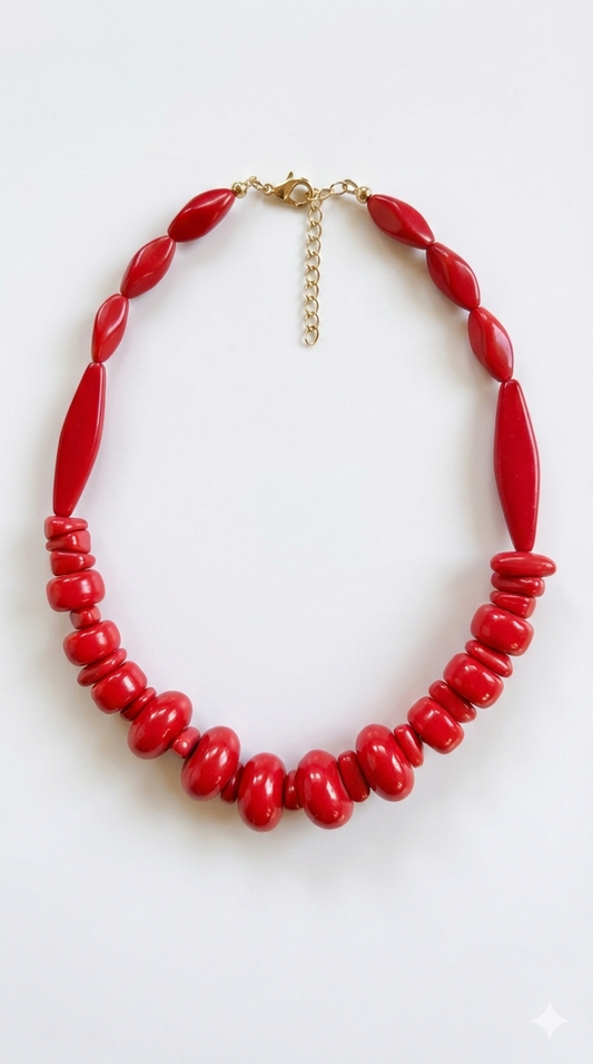 Collar deseo carmín