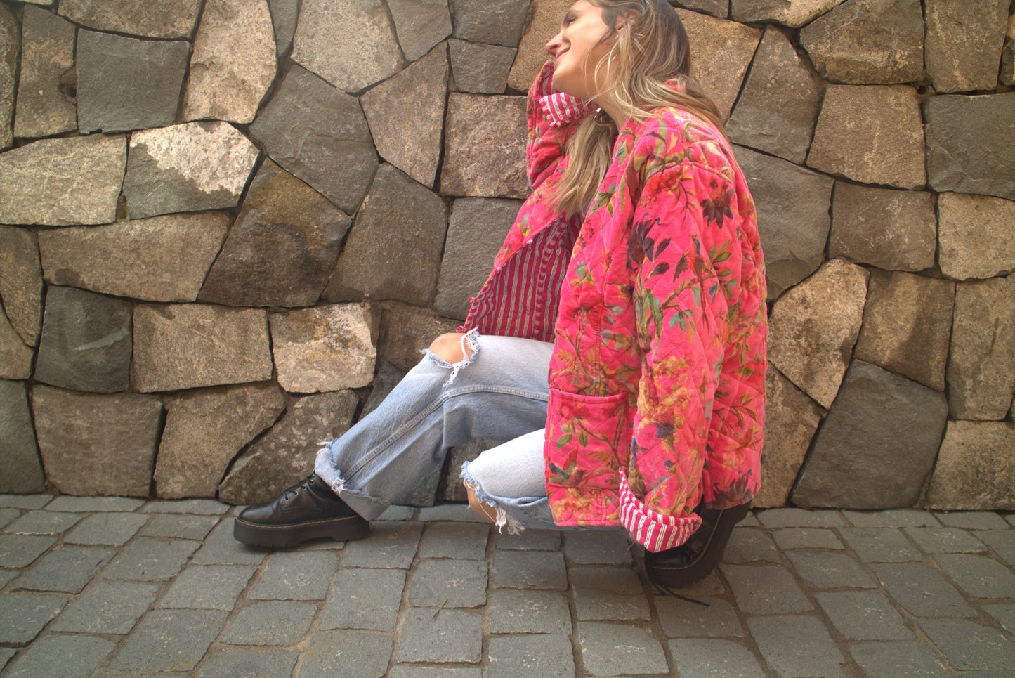 CHAQUETA MALAWI FUCSIA VELVET