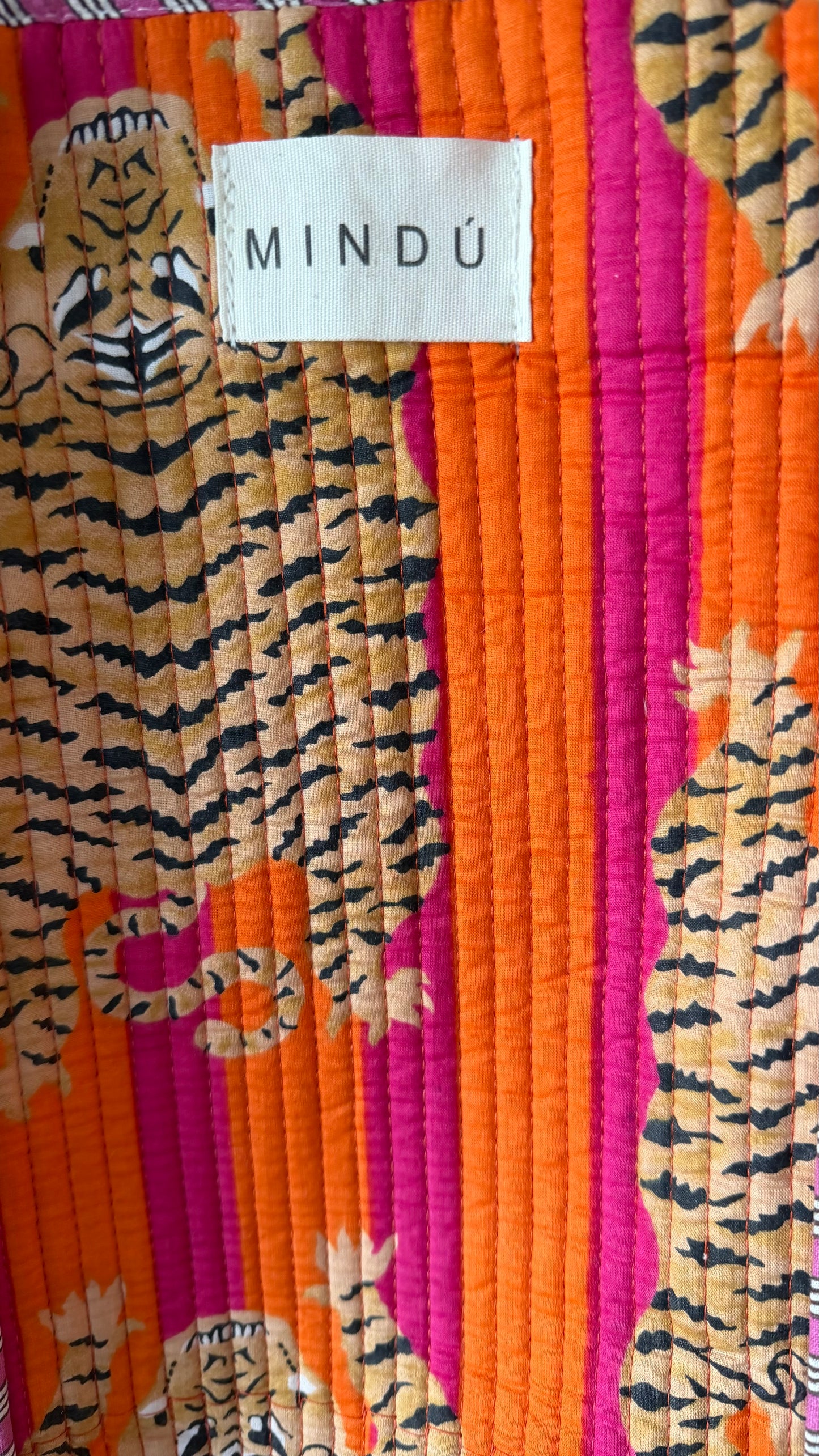 New Tigre Tote Bag con Cierre | Algodón Orgánico Mindú