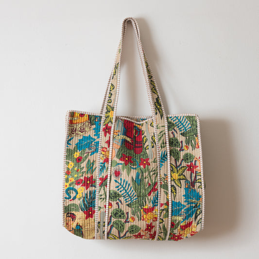 TOTE FRIDA BEIGE CON CIERRE