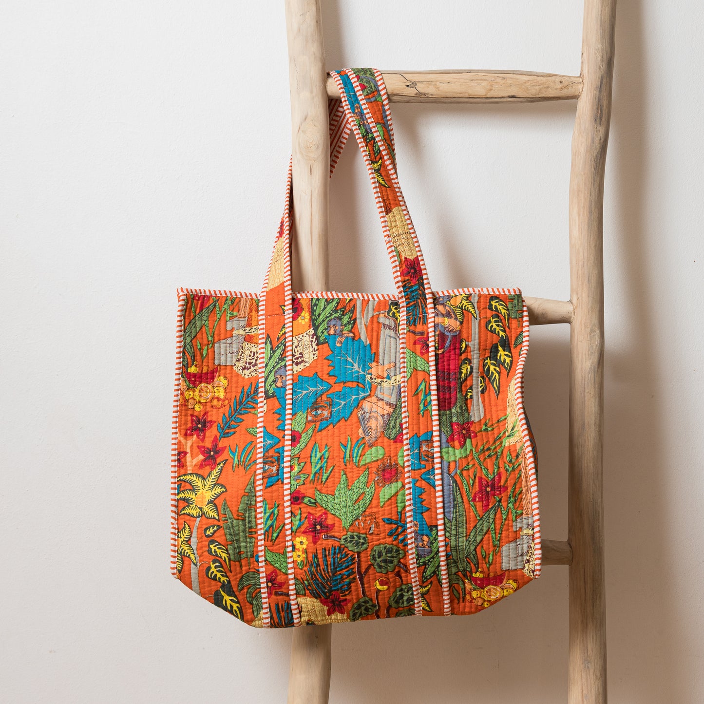 TOTE FRIDA NARANJA CON CIERRE