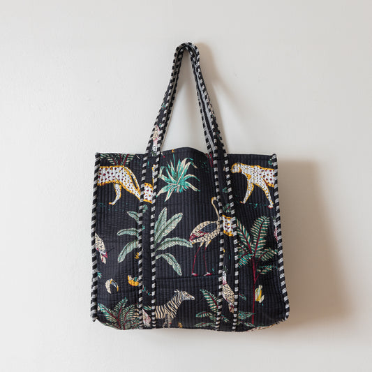 TOTE NEGRO SELVA ALGODON