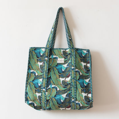 Tote Bag Chenai Reversible de Algodón Orgánico – Estilo Artesanal desde India