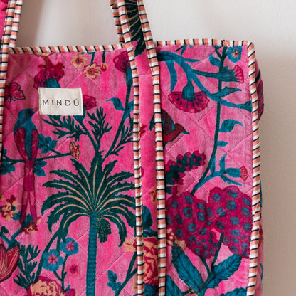 TOTE GOA  VELVET  CIERRE