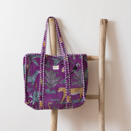 TOTE MORADO SELVA VELVET