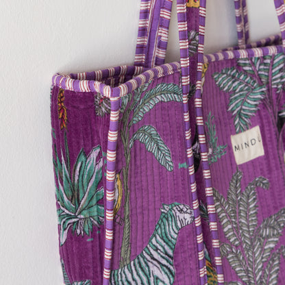 TOTE MORADO SELVA VELVET